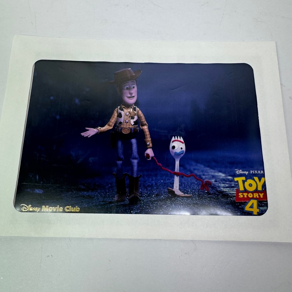 Toy Story‎ 4 Woody & Forky 5x7" Lithograph Print Disney Movie Club Exclusive Art